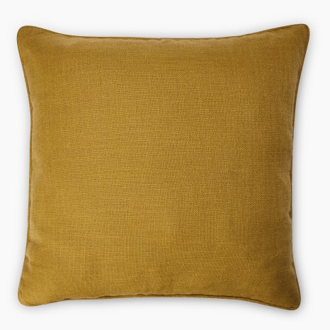 Image of Thread Office Sulphur Moldova Scatter Cushion with Feather Blend Inner, 60cm x 60cm