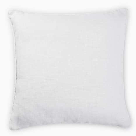 Image of Thread Office Whisper White Moldova Scatter Cushion with Feather Blend Inner, 60cm x 60cm