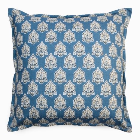 Image of Thread Office Blue Barx Kawaii Scatter Cushion with Feather Blend Inner, 60cm x 60cm