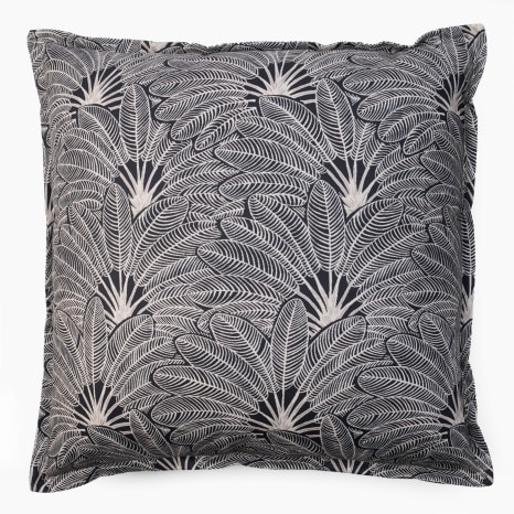 Image of Thread Office Fan Palm Scatter Cushion with Feather Blend Inner, 60cm x 60cm
