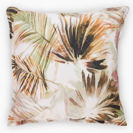Image of Thread Office Water Leaves Scatter Cushion Cover, 60cm x 60cm