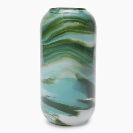 Image of Thread Office Deep Green Swirl Glass Vase
