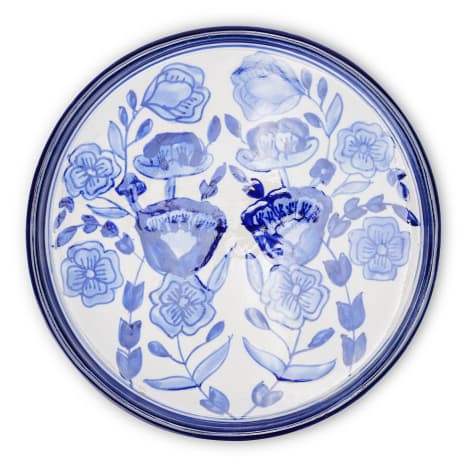 Image of Humble & Mash Blue Floral Ceramic Platter