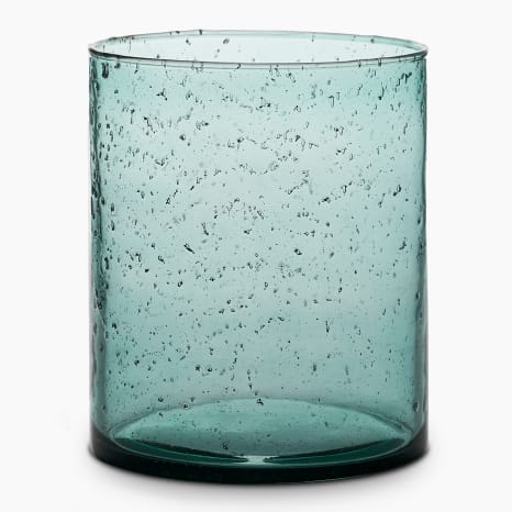 Image of Thread Office Green Hand Blown Glass Votive Candle Holder