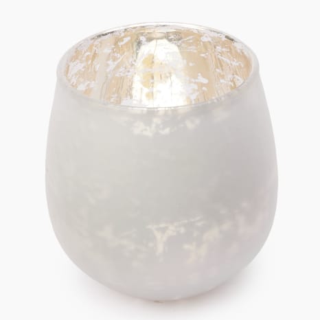 Image of Thread Office Silver Splatter Glass Candle Holders, Set of 3