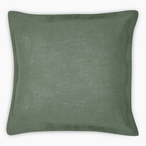 Image of Thread Office Sage Linen Scatter Cushion Cover, 50cm x 50cm