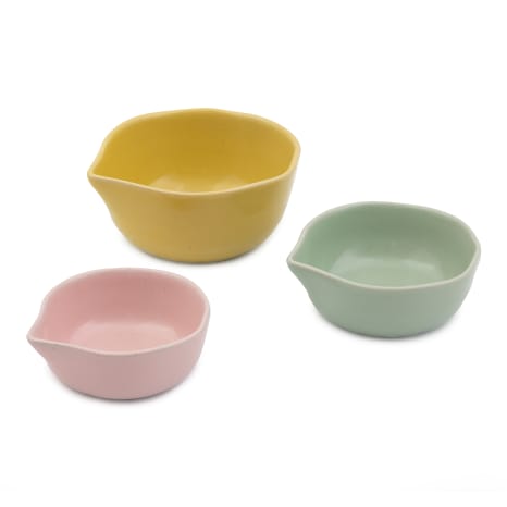 Image of Jamie Oliver Big Love Stoneware Pinch-Me Pots, Set of 3