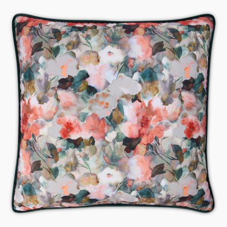 Image of Thread Office Coral Ophelia Scatter Cushion with Feather Blend Inner, 60cm x 60cm