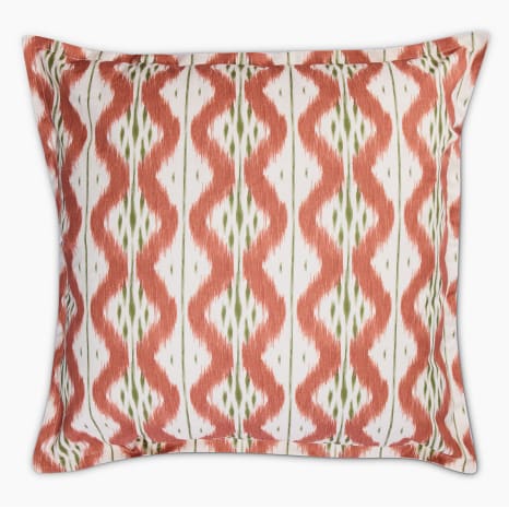 Image of Thread Office Rust Tivra Printed Scatter Cushion Cover, 60cm x 60cm