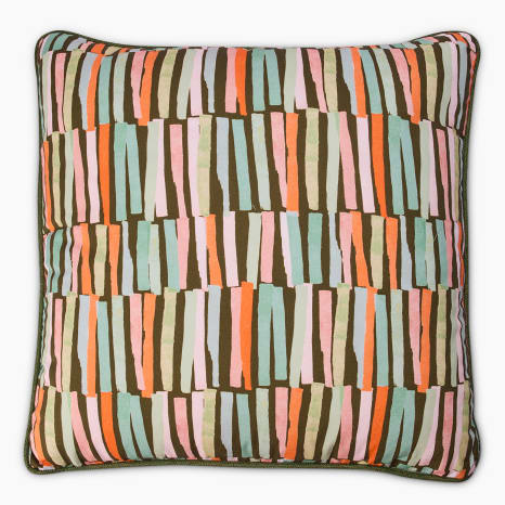 Image of Thread Office Nabil Summer Printed Scatter Cushion with Feather Blend Inner, 60cm x 60cm