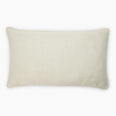 Image of Thread Office Natural Grounded Scatter Cushion with Feather Blend Inner, 40cm x 70cm
