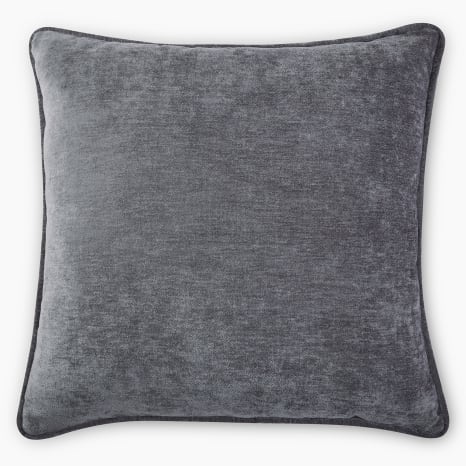 Image of Thread Office Grey Moretti Scatter Cushion with Feather Blend Inner, 50cm x 50cm