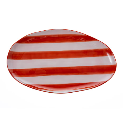 Image of Olivia Princess Hand-Painted Oval Platter, 36.5cm