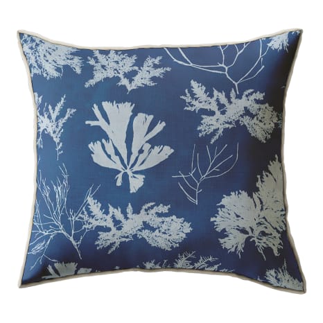 Image of Cara Saven Decor Cyanotype Printed Scatter Cushion with Feather Inner, 60cm x 60cm
