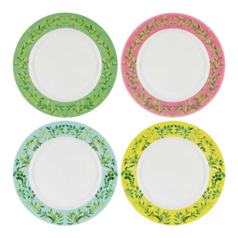 Image of Designers Guild Ikebana Porcelain Dinner Plates, Set of 4