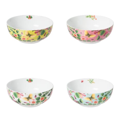 Image of Designers Guild Ikebana Porcelain Cereal Bowls, Set of 4