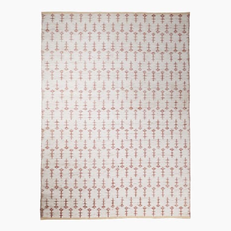 Image of Thread Office Global Geo Handwoven Jute & Chenille Area Rug, 200cm x 300cm