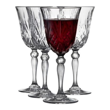 Image of Lyngby Melodia Lead-Free Crystal Red Wine Glasses, Set of 4