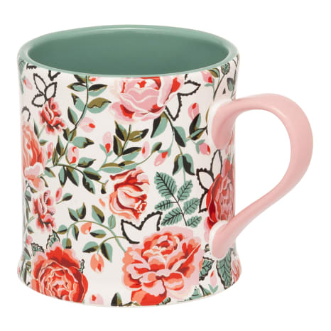 Image of Cath Kidston Dolly Rose White Mollie Mug, 275ml