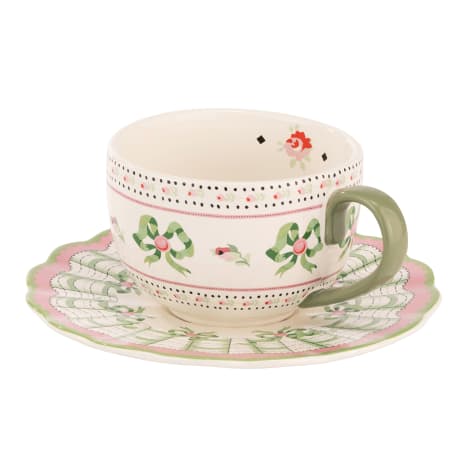 Image of Cath Kidston Spring Birds Teacup & Saucer Set