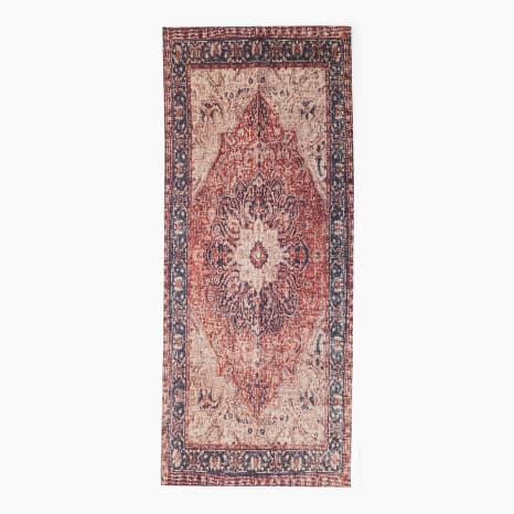 Image of Thread Office Red Persian Printed Runner, 80cm x 150cm