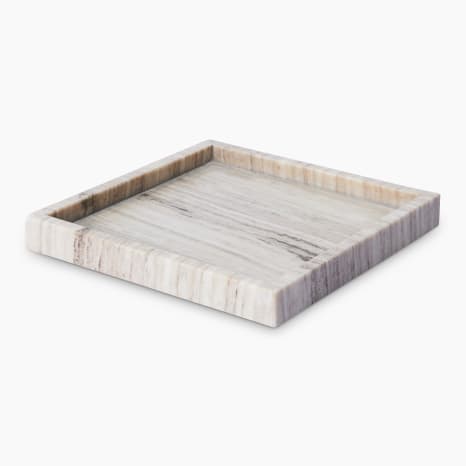 Image of Thread Office Beige Marble Square Tray