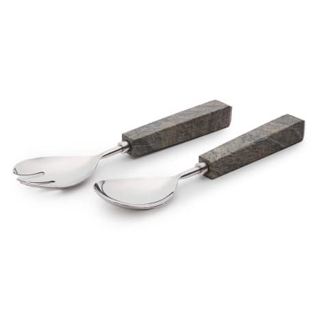 Image of Humble & Mash Marble Salad Servers, Set of 2