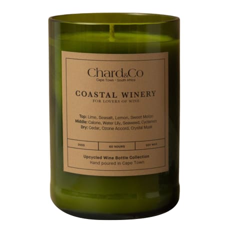 Image of Chard & Co Coastal Winery Scented Candle in Upcycled Jar, 350g