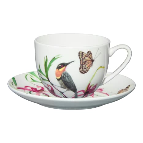 Image of Maxwell & Williams Eloise Short Lyric Cup & Saucer, 240ml