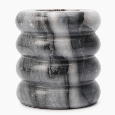 Image of Thread Office Grey Marble Dual Candle Holder