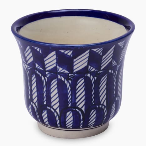 Image of Thread Office Coastal Blue Hand-Painted Ceramic Planter