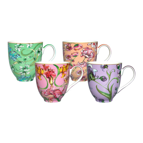 Image of Maxwell & Williams Estelle Michaelides Mystique Coupe Mugs, Set of 4