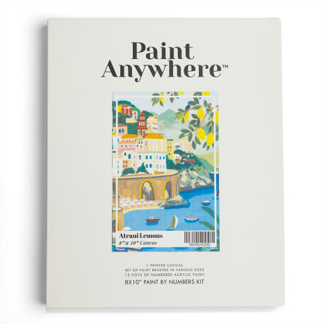 Image of Paint Anywhere Atrani Lemons Paint by Numbers on Stretched Canvas