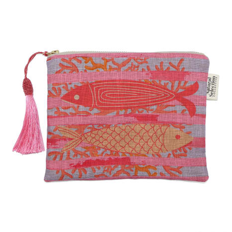 Image of Natural Selection Collective Cape Cove Poly-Linen Make-Up Bag, 20cm x 15cm