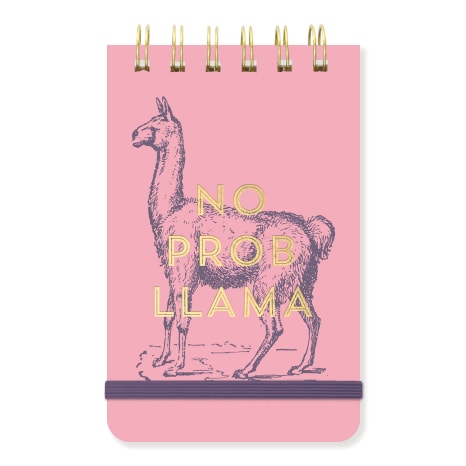 Image of Designworks Ink Vintage Sass No Prob Llama Twin Wire Notepad