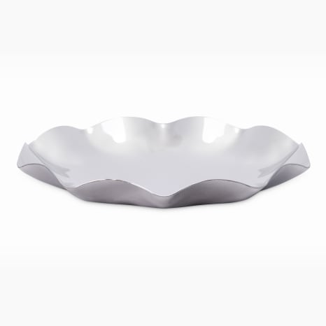 Image of Thread Office Silver Ripple Edge Decorative Tray