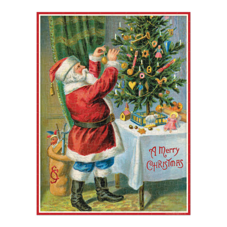 Image of Cavallini & Co Mini Vintage Christmas Santa Puzzle, 240-Piece