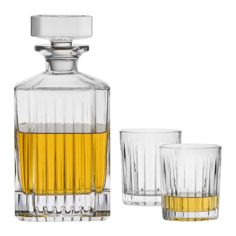 Image of Salisbury & Co Bourne Decanter & Whisky Glasses Set, 3-Piece