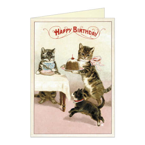 Image of Cavallini & Co Birthday Cat Single Greeting Card