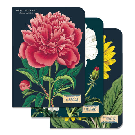 Image of Cavallini & Co Botany Mini Notebooks, Set of 3