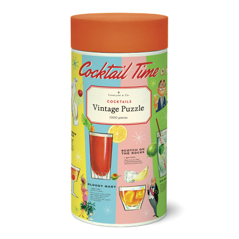 Image of Cavallini & Co Cocktail Vintage Puzzle, 1000-Piece
