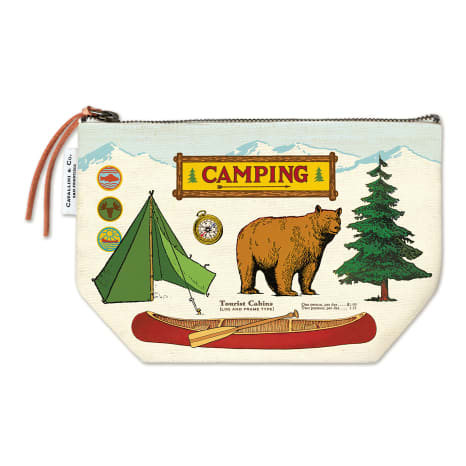 Image of Cavallini & Co Camping Vintage Stationery Pouch