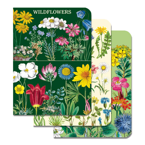 Image of Cavallini & Co Wildflowers Mini Notebooks, Set of 3