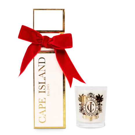 Image of Cape Island Celebration White Cracker with Mini Candle, 100ml