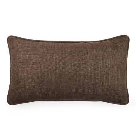 Image of Thread Office Plain Grounded Choc Brown Scatter Cushion With Feather Inner, 40cm x 70cm