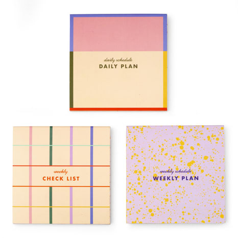 Image of Kikkerland Sticky Note Memo Pads, Set of 3