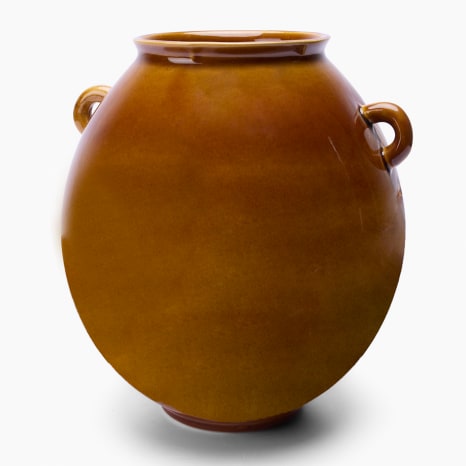 Image of Thread Office Tan Cleo Ceramic Reactive Glaze Vase