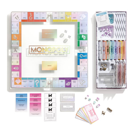 Image of WS Games Aura Glass Edition Monopoly