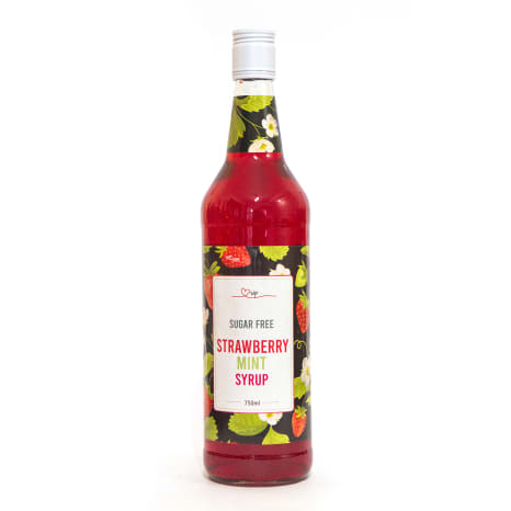 Image of The SIP Store Sugar-Free Strawberry Mint Syrup, 750ml