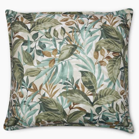 Image of Thread Office Outdoor Tropique Green Scatter Cushion with Feather Blend Inner, 60cm x 60cm